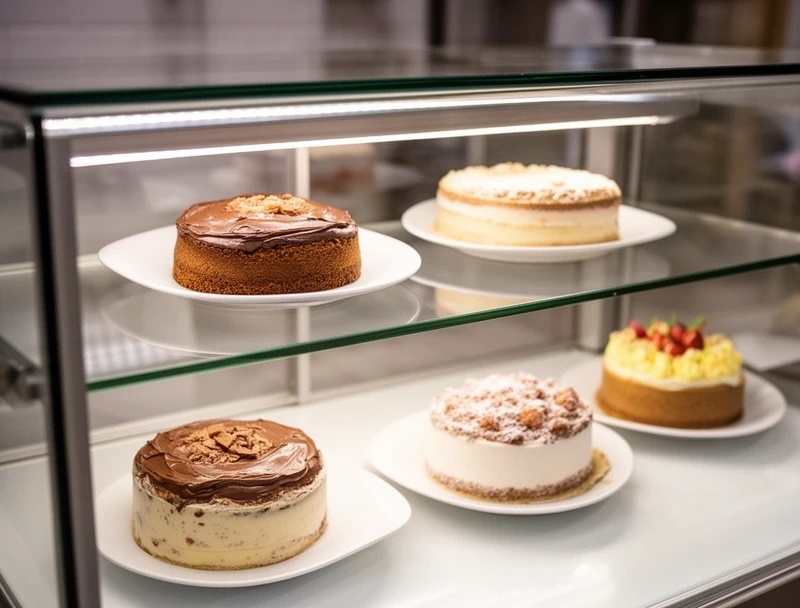 ショーケースのケーキ